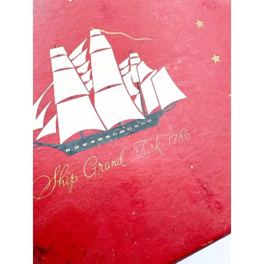 Old Spice Box No 3317 Ship Recovery 1784 Grand Turk 1786 Sewing Notions EMPTY